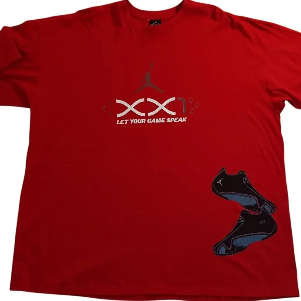 Nike Air Jordan Vintage Jumpman‎ Tee 3XL Red Let Your Game Speak Sneakers Street